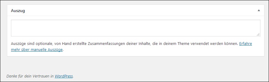 In das Textfeld kann man den gewünschten Textabschnitt eintragen .